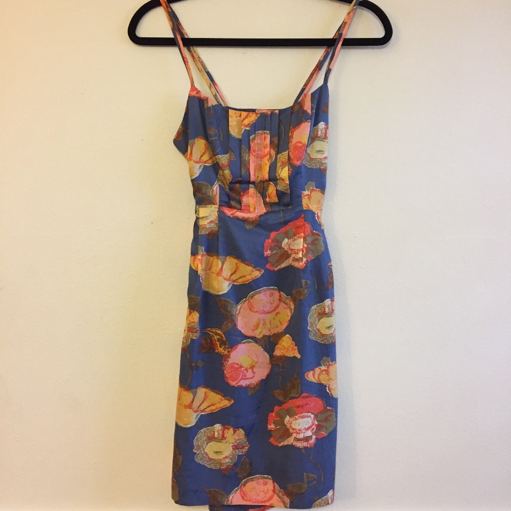 Maeve Silk Button Back Anthropologie Dress